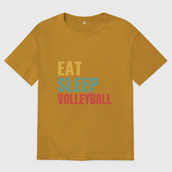 Мужская футболка оверсайз Eat - Sleep - Volleyball