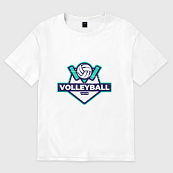 Футболка оверсайз мужская Volleyball - Club, цвет: белый