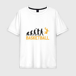 Футболка оверсайз мужская Basketball Fly, цвет: белый