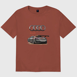 Мужская футболка оверсайз Audi Racing team