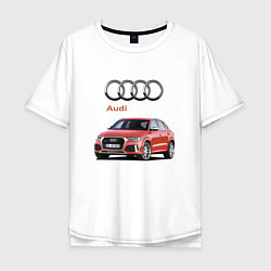 Футболка оверсайз мужская Audi Germany Prestige, цвет: белый
