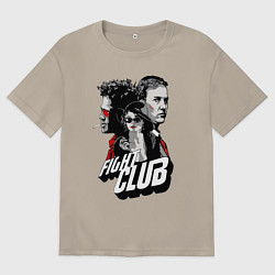 Футболка оверсайз мужская SOAP CLUB, цвет: миндальный