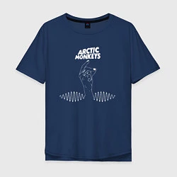 Футболка оверсайз мужская Arctic Monkeys mardy bum, цвет: тёмно-синий