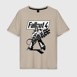 Мужская футболка оверсайз Fallout 4 Hero!