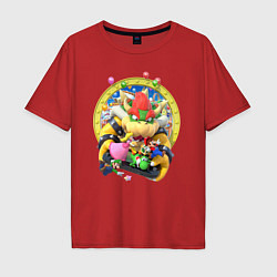 Мужская футболка оверсайз Mario Party Team of heroes