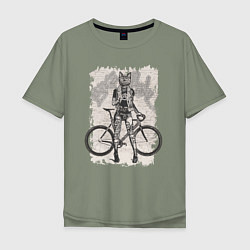 Мужская футболка оверсайз Real bike punk