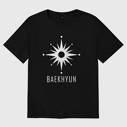 Футболка оверсайз мужская Exo BAEKHYUN, цвет: черный