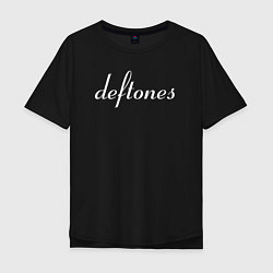 Футболка оверсайз мужская Deftones rock, цвет: черный