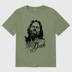 Футболка оверсайз мужская The Big Dude, цвет: авокадо