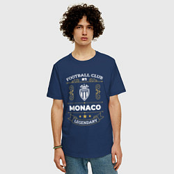 Футболка оверсайз мужская Monaco - FC 1, цвет: тёмно-синий — фото 2