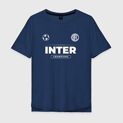 Мужская футболка оверсайз Inter Форма Чемпионов