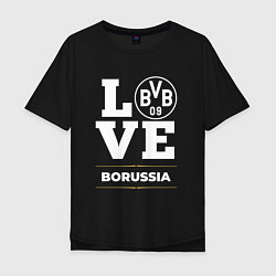 Футболка оверсайз мужская Borussia Love Classic, цвет: черный