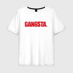Мужская футболка оверсайз Gangsta