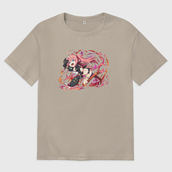 Футболка оверсайз мужская Милим нава арт, цвет: миндальный