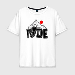 Мужская футболка оверсайз Ride bicycle