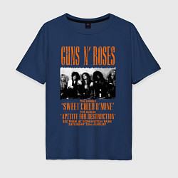 Мужская футболка оверсайз GUNS-N-ROSES АФИША