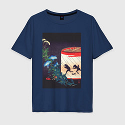 Мужская футболка оверсайз Bellflower and Lantern Японский бумажный фонарь