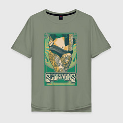 Мужская футболка оверсайз Poster Scorpions