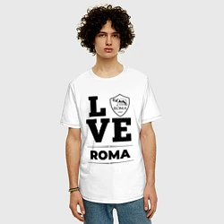 Футболка оверсайз мужская Roma Love Классика, цвет: белый — фото 2