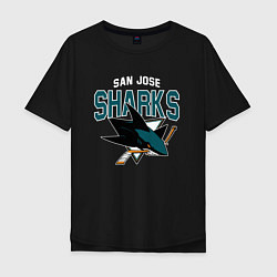 Мужская футболка оверсайз SAN JOSE SHARKS NHL