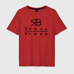 Футболка оверсайз мужская RB Royal Blood, цвет: красный