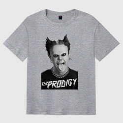 Футболка оверсайз мужская The Prodigy - firestarter, цвет: меланж
