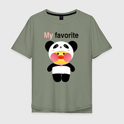 Мужская футболка оверсайз LaLaFanFan Panda