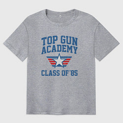 Футболка оверсайз мужская TOP GUN Academy Class of 85, цвет: меланж
