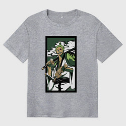 Мужская футболка оверсайз ЗОРО САМУРАЙ ИЗ ВАН ПИСА