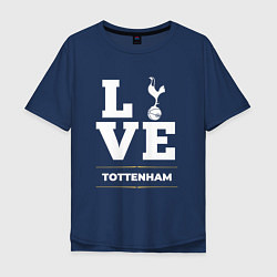 Футболка оверсайз мужская Tottenham Love Classic, цвет: тёмно-синий