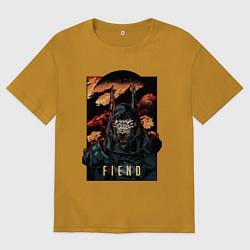 Футболка оверсайз мужская Curse Of Anubis, цвет: горчичный