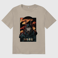 Футболка оверсайз мужская Curse Of Anubis, цвет: миндальный