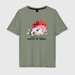 Мужская футболка оверсайз Цубамэ Коясу Kaguya-sama: Love is War