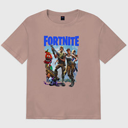 Мужская футболка оверсайз FORTNITE ПЕРСОНАЖИ ИГРЫ