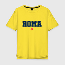 Футболка оверсайз мужская Roma FC Classic, цвет: желтый