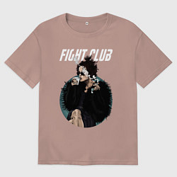 Футболка оверсайз мужская Helena Bonham Carter, цвет: пыльно-розовый