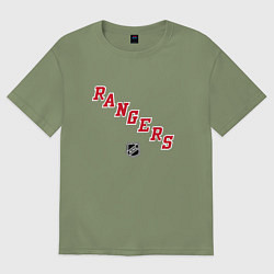 Мужская футболка оверсайз New York Rangers NHL