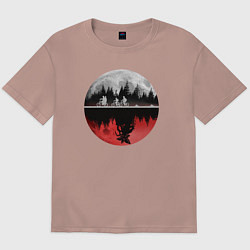 Мужская футболка оверсайз Stranger Things Moon