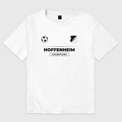 Футболка оверсайз мужская Hoffenheim Униформа Чемпионов, цвет: белый