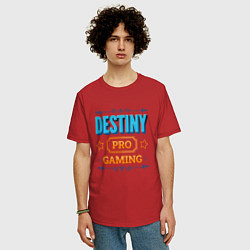 Футболка оверсайз мужская Игра Destiny PRO Gaming, цвет: красный — фото 2