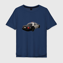 Мужская футболка оверсайз LAPD автомобиль