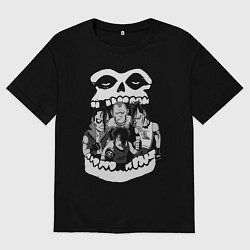 Футболка оверсайз мужская Misfits Мисфитс, цвет: черный
