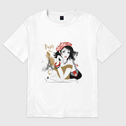 Футболка оверсайз мужская GIRL IN PARIS, цвет: белый