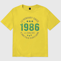 Мужская футболка оверсайз Легенда с 1986 года