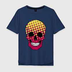 Мужская футболка оверсайз Pop-art skull