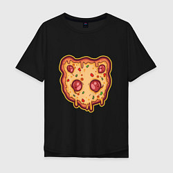 Мужская футболка оверсайз Пицца панда