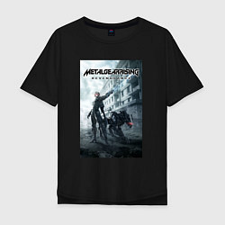 Мужская футболка оверсайз Metal Gear Rising Revengeance - poster