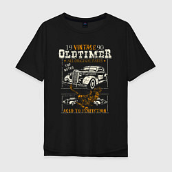 Футболка оверсайз мужская Oldtimer 1990, цвет: черный