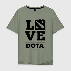 Футболка оверсайз мужская Dota love classic, цвет: авокадо