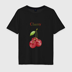 Мужская футболка оверсайз Cherry вишня